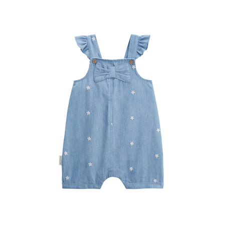 Salopette bébé en chambray ciao milano Bleu 2 - vertbaudet enfant 