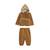 Ensemble bébé veste et pantalon en sherpa lamascotte Camel 2 - vertbaudet enfant 