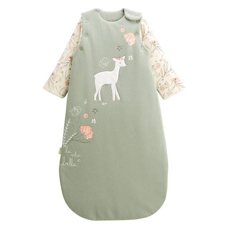 Gigoteuse d'hiver en molleton avec manches amovibles lison Vert 2 - vertbaudet enfant 