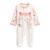 Pyjama bébé en velours ouverture pont machu pichu Rose 2 - vertbaudet enfant 