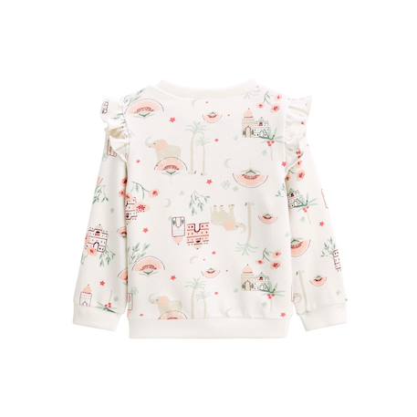 Sweat-shirt enfant arya Ecru 3 - vertbaudet enfant 