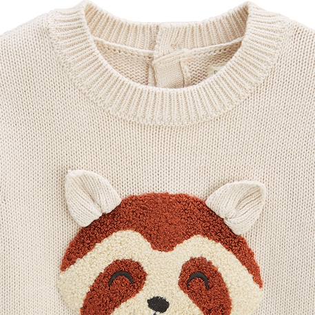 Pull enfant en tricot gustin Ecru 4 - vertbaudet enfant 