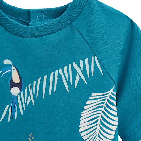 Pyjama enfant manches courtes santorini Bleu 3 - vertbaudet enfant 