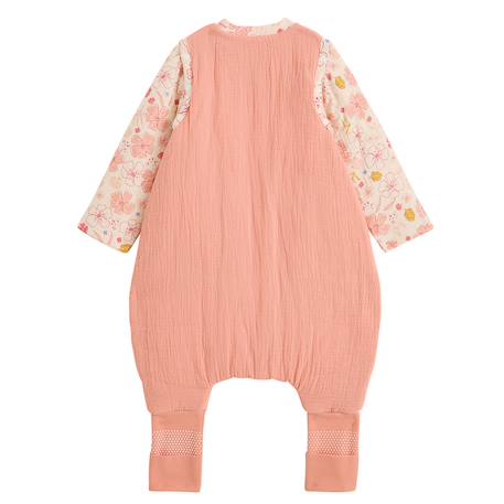 Turbulette tog 2 en gaze de coton avec pieds retroussables et manches amovibles santa giulia Orange 3 - vertbaudet enfant 