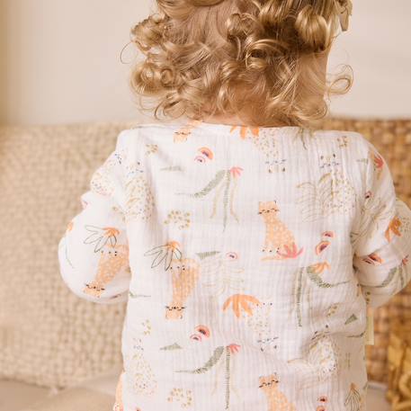 Gilet bébé en gaze de coton sierra Ecru 6 - vertbaudet enfant 