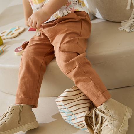 Pantalon enfant kansas city Camel 6 - vertbaudet enfant 
