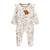 Pyjama bébé en velours chincha Ecru 2 - vertbaudet enfant 