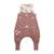 Turbulette d'hiver en velours avec pieds retroussables sora Prune 2 - vertbaudet enfant 