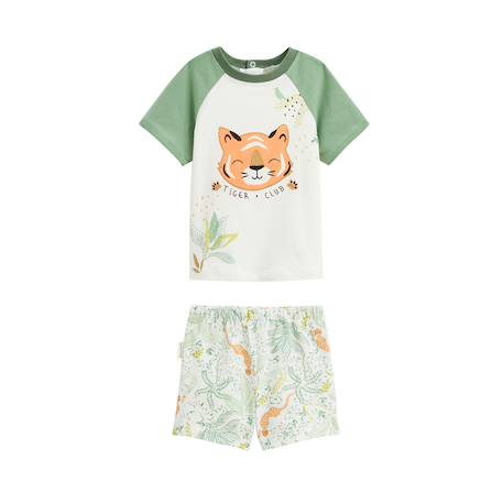 Pyjama enfant manches courtes kanha Vert 2 - vertbaudet enfant 