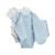 Lot de 2 bodies bébé manches courtes ouverture croisée zeste d'amour Bleu 3 - vertbaudet enfant 
