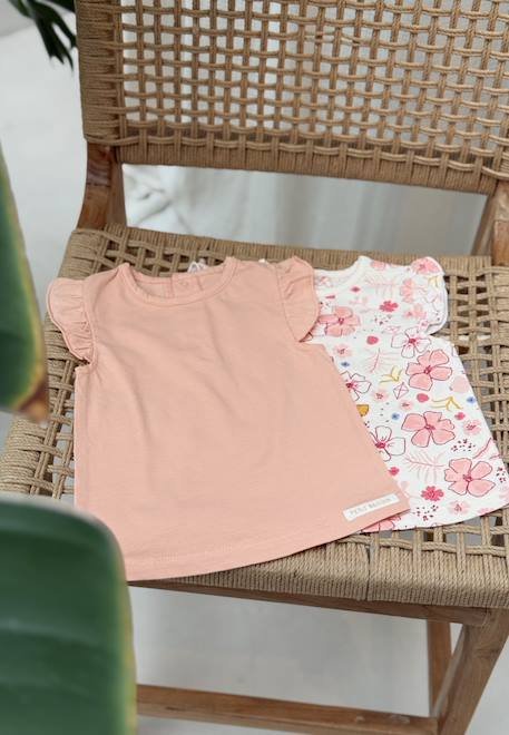 Fille-Lot de 2 t-shirts enfant manches courtes santa giulia