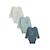 Lot de 3 bodies bébé manches longues cacahuète Bleu 2 - vertbaudet enfant 