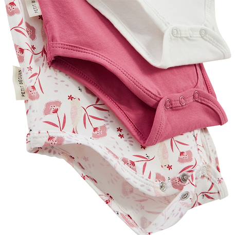 Lot de 3 bodies bébé manches courtes camila Rose 3 - vertbaudet enfant 