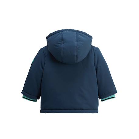 Manteau enfant imperméable doublé sherpa avec capuche oscar Bleu 5 - vertbaudet enfant 