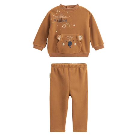 Pyjama enfant 2 pièces en polaire constellation Camel 2 - vertbaudet enfant 