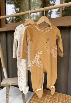 Bébé-Pyjama, surpyjama-Lot de 2 pyjamas bébé en velours swan