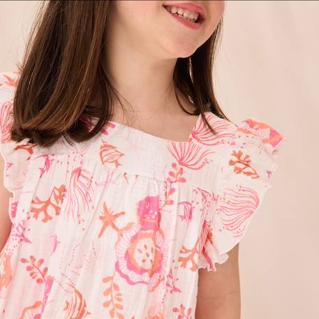 Robe en gaze de coton bahamas Ecru 6 - vertbaudet enfant 