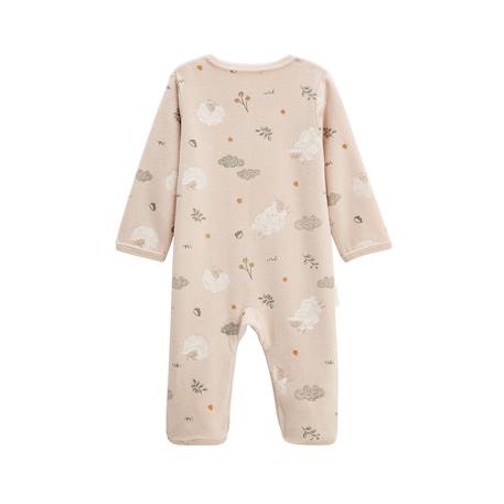 Pyjama bébé en velours câlins Beige 3 - vertbaudet enfant 