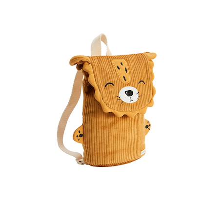Sac à dos enfant en velours côtelé charly Marron 2 - vertbaudet enfant 