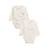 Lot de 2 bodies bébé manches longues ouverture croisée câlins Ecru 2 - vertbaudet enfant 