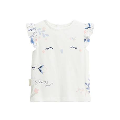 Pyjama enfant 2 pièces manches courtes tiana Ecru 5 - vertbaudet enfant 