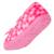 Chaussons ballerines velours, maintien souple, facile à enfiler, semelle flexible Fleurs rose 5 - vertbaudet enfant 