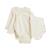 Lot de 2 bodies bébé manches longues ouverture croisée envolée de bisous Beige 3 - vertbaudet enfant 