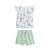Ensemble enfant t-shirt et short en gaze de coton tiana Ecru 2 - vertbaudet enfant 