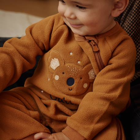 Surpyjama bébé en polaire constellation Camel 6 - vertbaudet enfant 