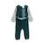 Pyjama bébé en velours canopée Vert 4 - vertbaudet enfant 