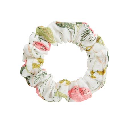 Robe enfant en gaze de coton + chouchou pivoina Kaki 5 - vertbaudet enfant 