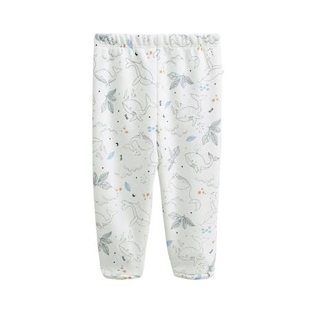 Ensemble bébé veste en coton matelassé et pantalon en velours petite balade Ecru 5 - vertbaudet enfant 