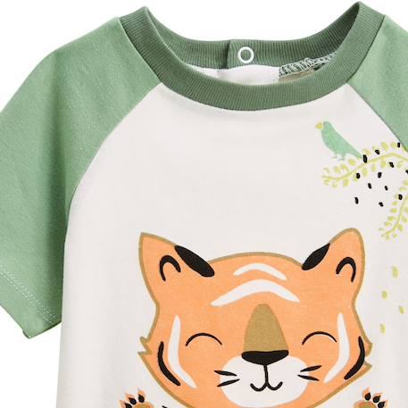 Pyjama enfant manches courtes kanha Vert 3 - vertbaudet enfant 