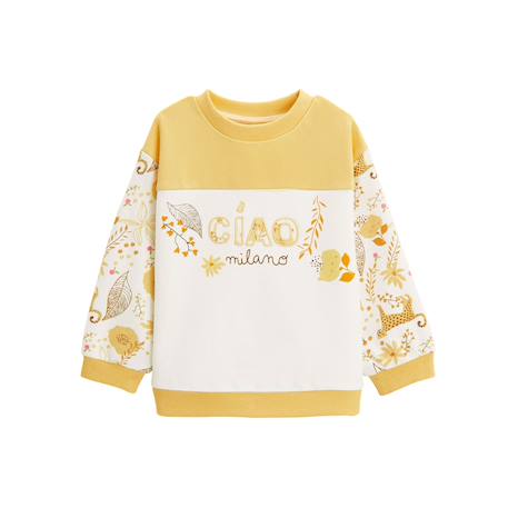 Sweat-shirt enfant ciao milano Jaune 2 - vertbaudet enfant 
