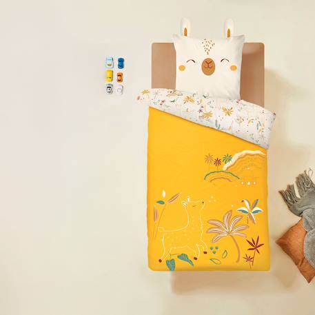 Housse de couette enfant + taie d'oreiller gabin Jaune 6 - vertbaudet enfant 