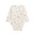 Lot de 2 bodies bébé manches longues ouverture croisée câlins Ecru 4 - vertbaudet enfant 