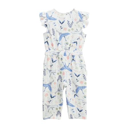 Combinaison bébé en gaze de coton tiana Ecru 5 - vertbaudet enfant 