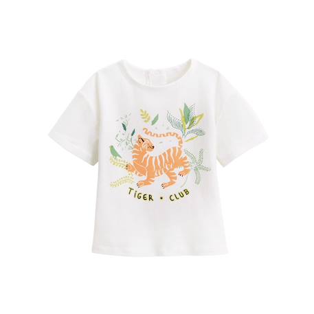 T-shirt enfant kanha Ecru 2 - vertbaudet enfant 