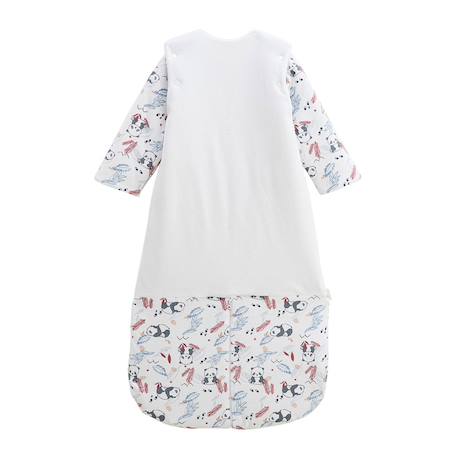 Turbulette d'hiver en velours avec manches amovibles et jambes séparables tao Ecru 3 - vertbaudet enfant 