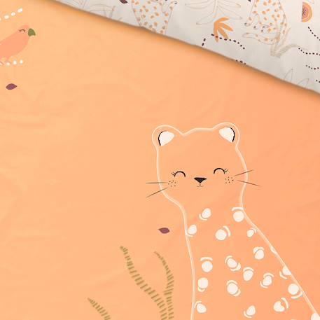 Housse de couette enfant + taie d'oreiller tchatcha Peche 4 - vertbaudet enfant 