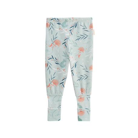 Pyjama bébé 2 pièces en velours à pieds retroussables dina Bleu 6 - vertbaudet enfant 