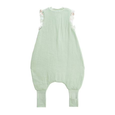 Turbulette tog 2 en gaze de coton avec pieds retroussables arya Vert 3 - vertbaudet enfant 