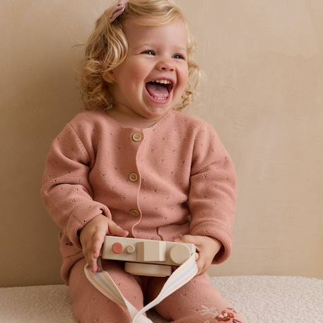 Gilet enfant en tricot manouk Rose 6 - vertbaudet enfant 