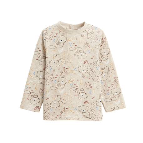 Ensemble salopette bébé en sherpa et t-shirt cracotte Marron 5 - vertbaudet enfant 