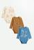 Lot de 3 bodies bébé manches longues constellation Camel 1 - vertbaudet enfant 
