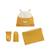 Ensemble bonnet, moufles et cache-cou enfant en tricot charly Ocre 2 - vertbaudet enfant 