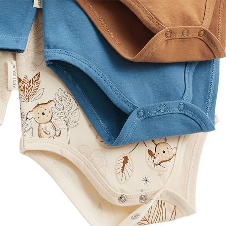 Lot de 3 bodies bébé manches longues constellation Camel 3 - vertbaudet enfant 