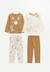Lot de 2 pyjamas bébé lamascotte Camel 1 - vertbaudet enfant 