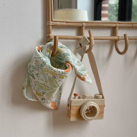 Foulard en gaze de coton kanha 50 x 50 cm Ecru 5 - vertbaudet enfant 