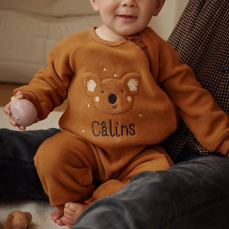Surpyjama bébé en polaire constellation Camel 5 - vertbaudet enfant 